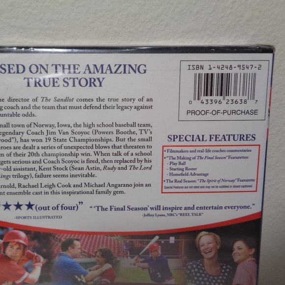 THE FINAL SEASON New DVD Widescreen Sean Astin - Picture 3 of 4